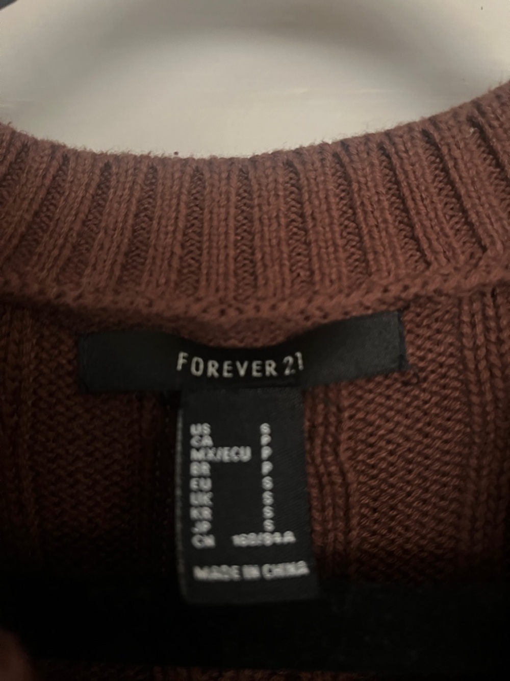 Forever 21 Brown Ribbed Knit Sweater - Picture 2 of 6